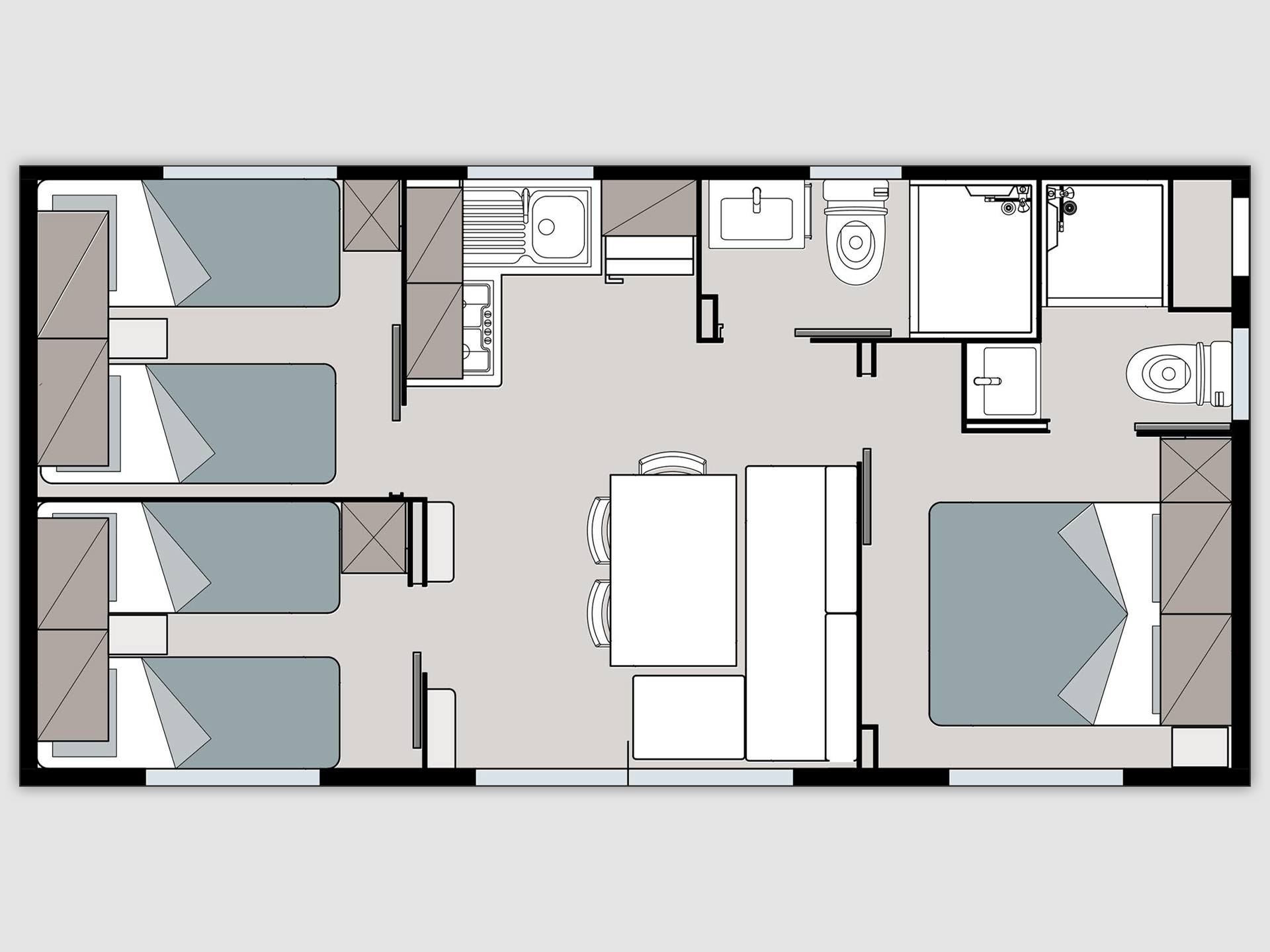 Piantina Chalet Living Camping Mario