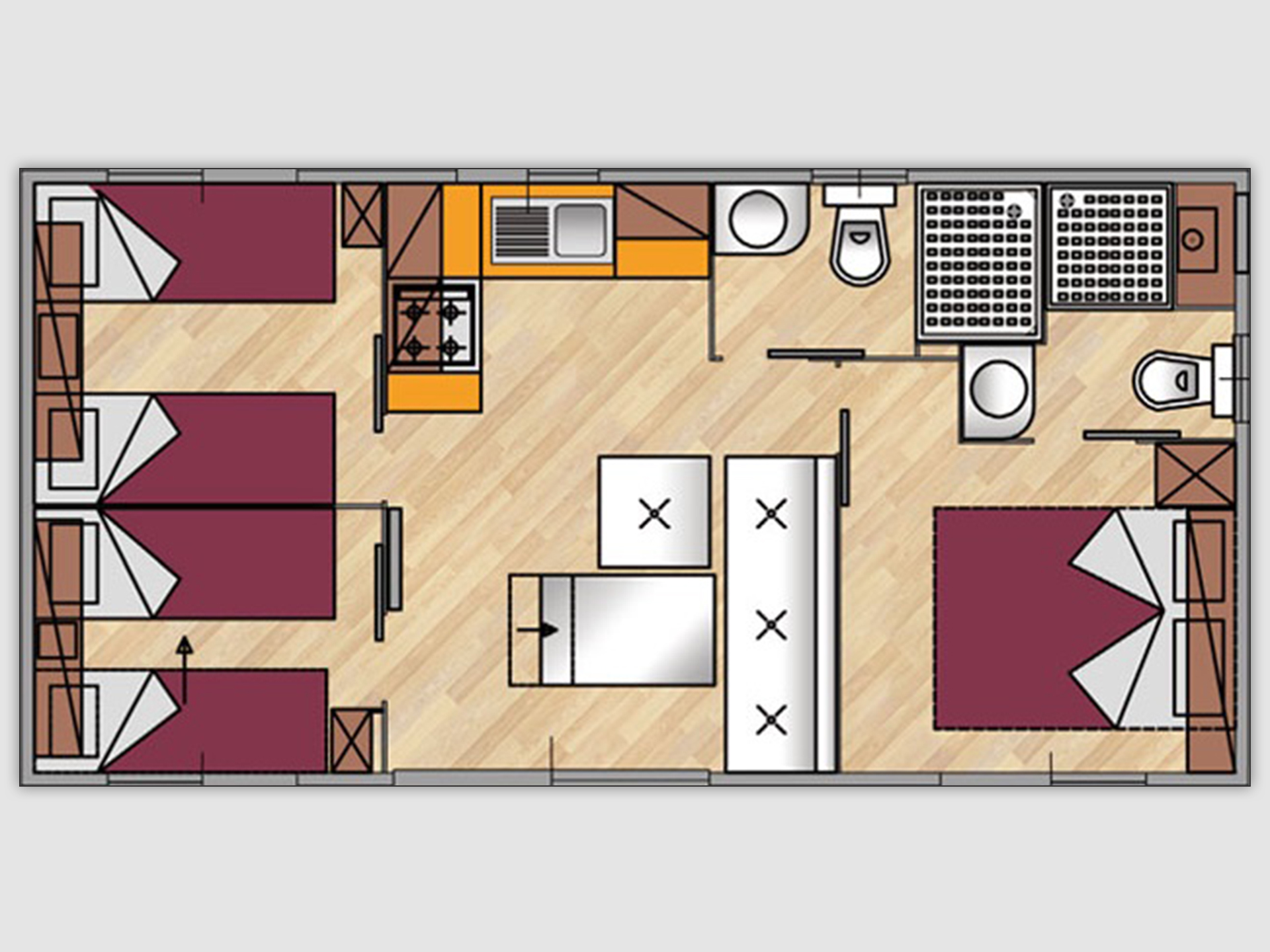 Piantina Chalet Superior Plus Camping Mario