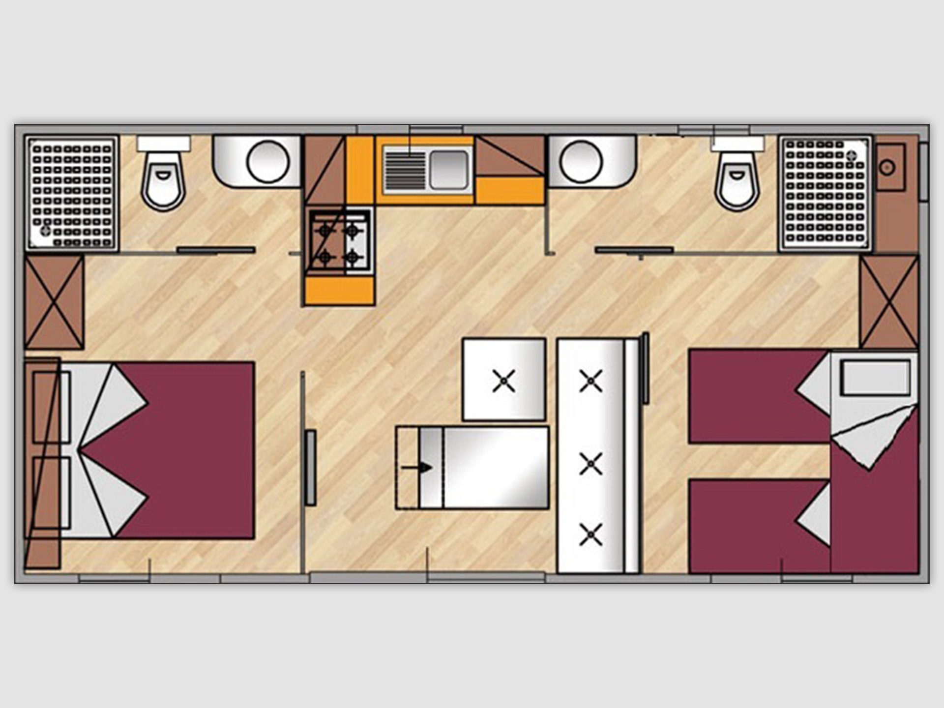 Piantina Chalet Superior Camping Mario