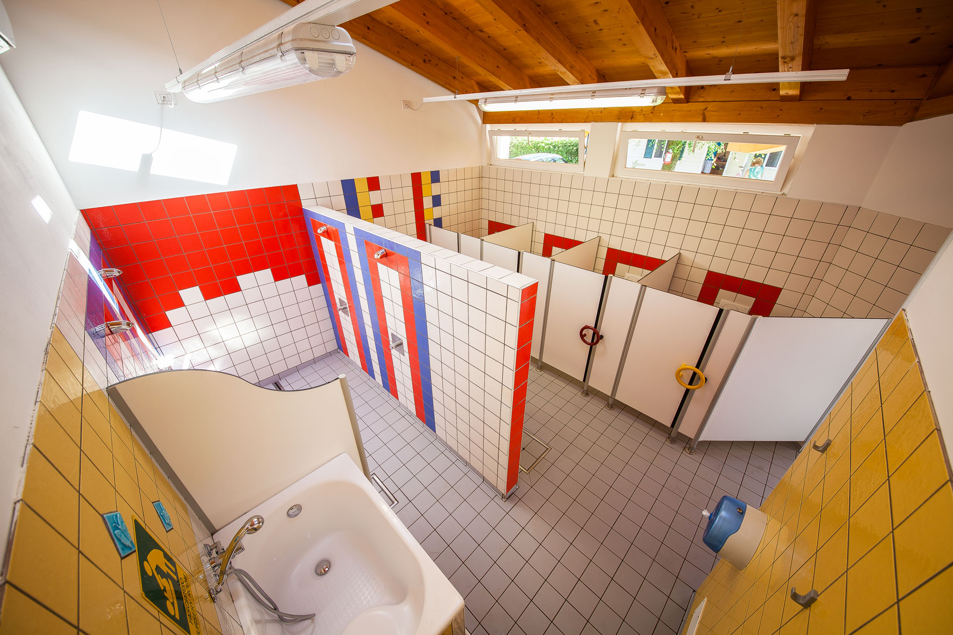 Bagni per bambini in campeggio