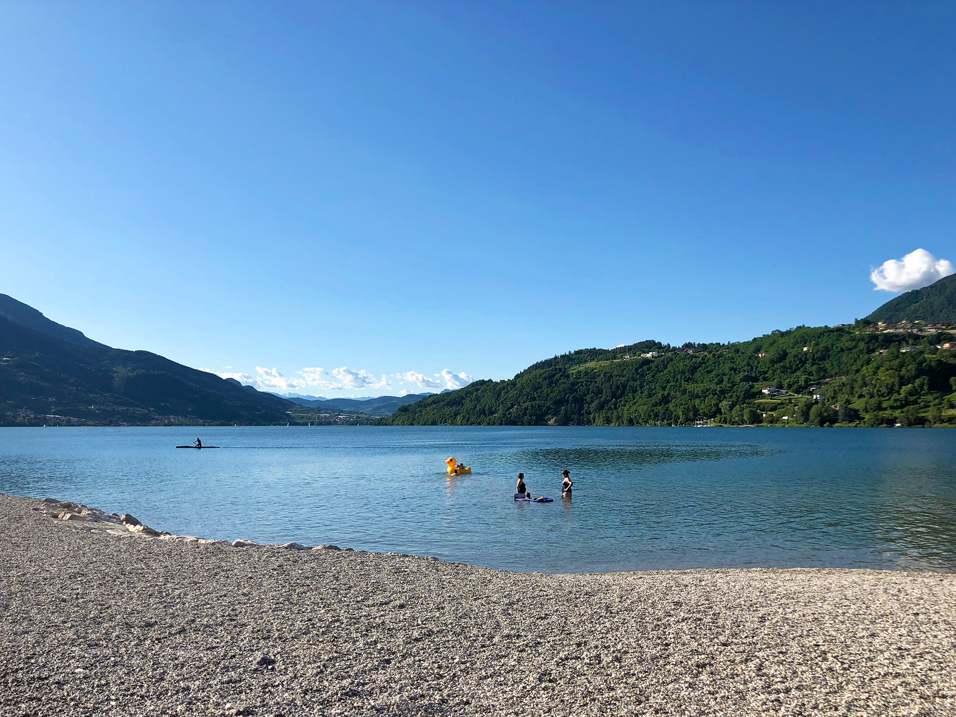 Lago di Caldonazzo in Trentino