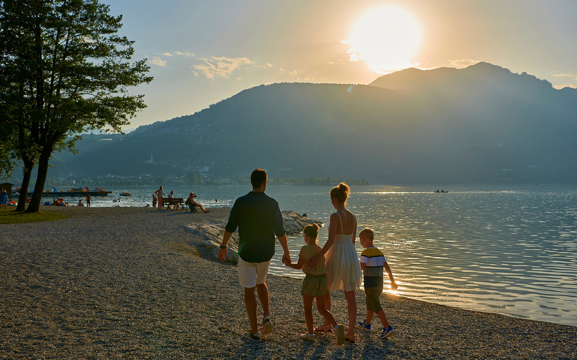 Lago di Caldonazzo al tramonto