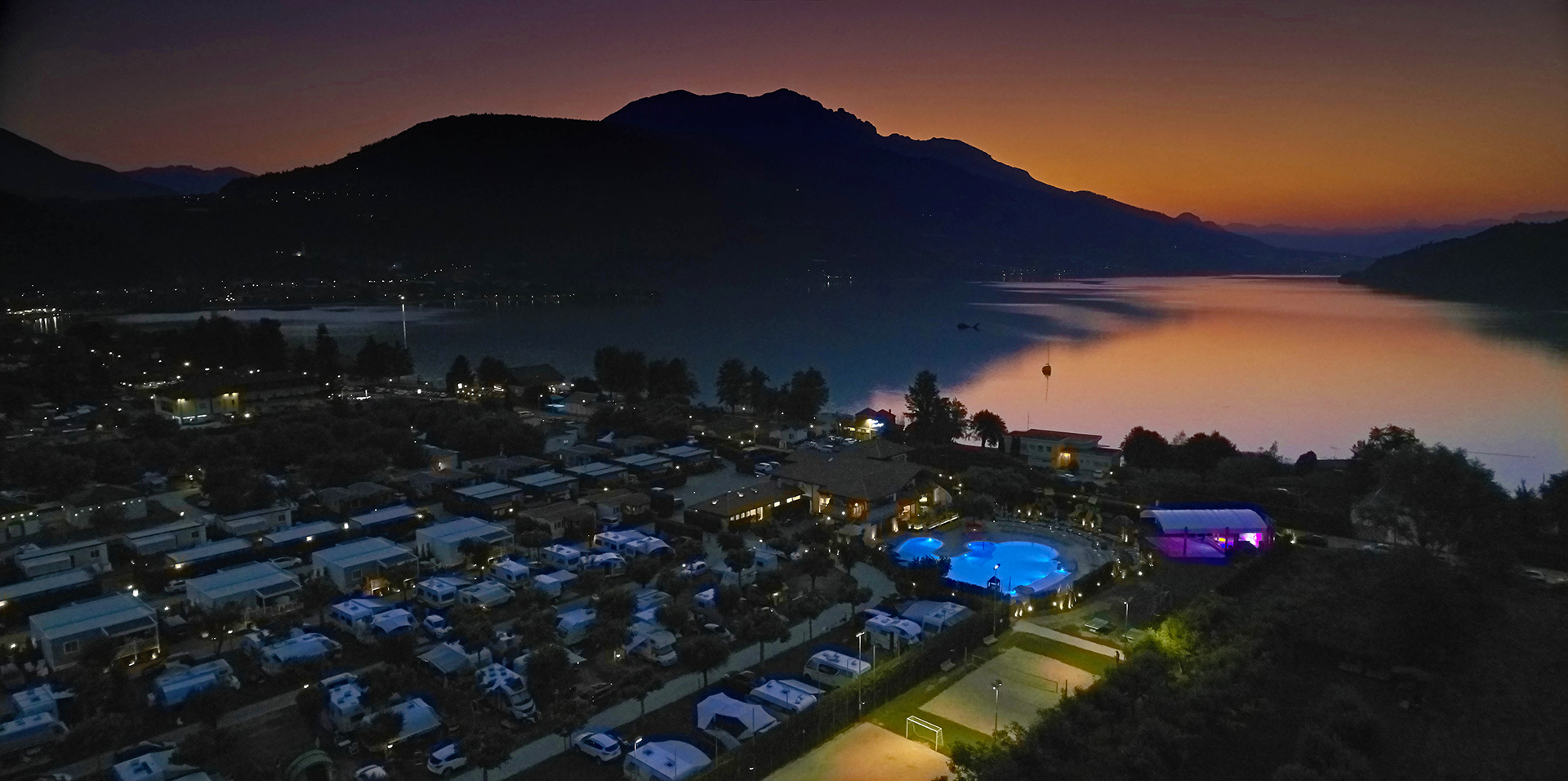 Lago di Caldonazzo al tramonto