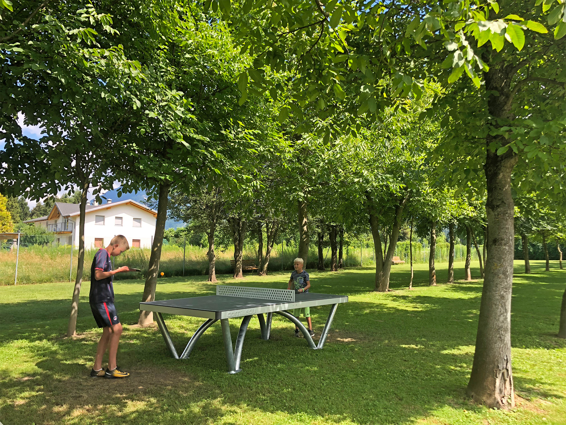 Ping pong al Camping Mario Village