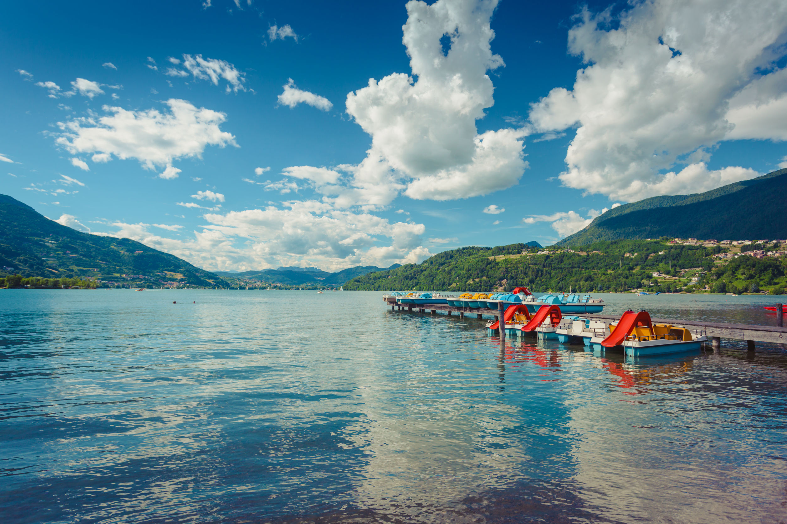 Lago di Caldonazzo in Trentino