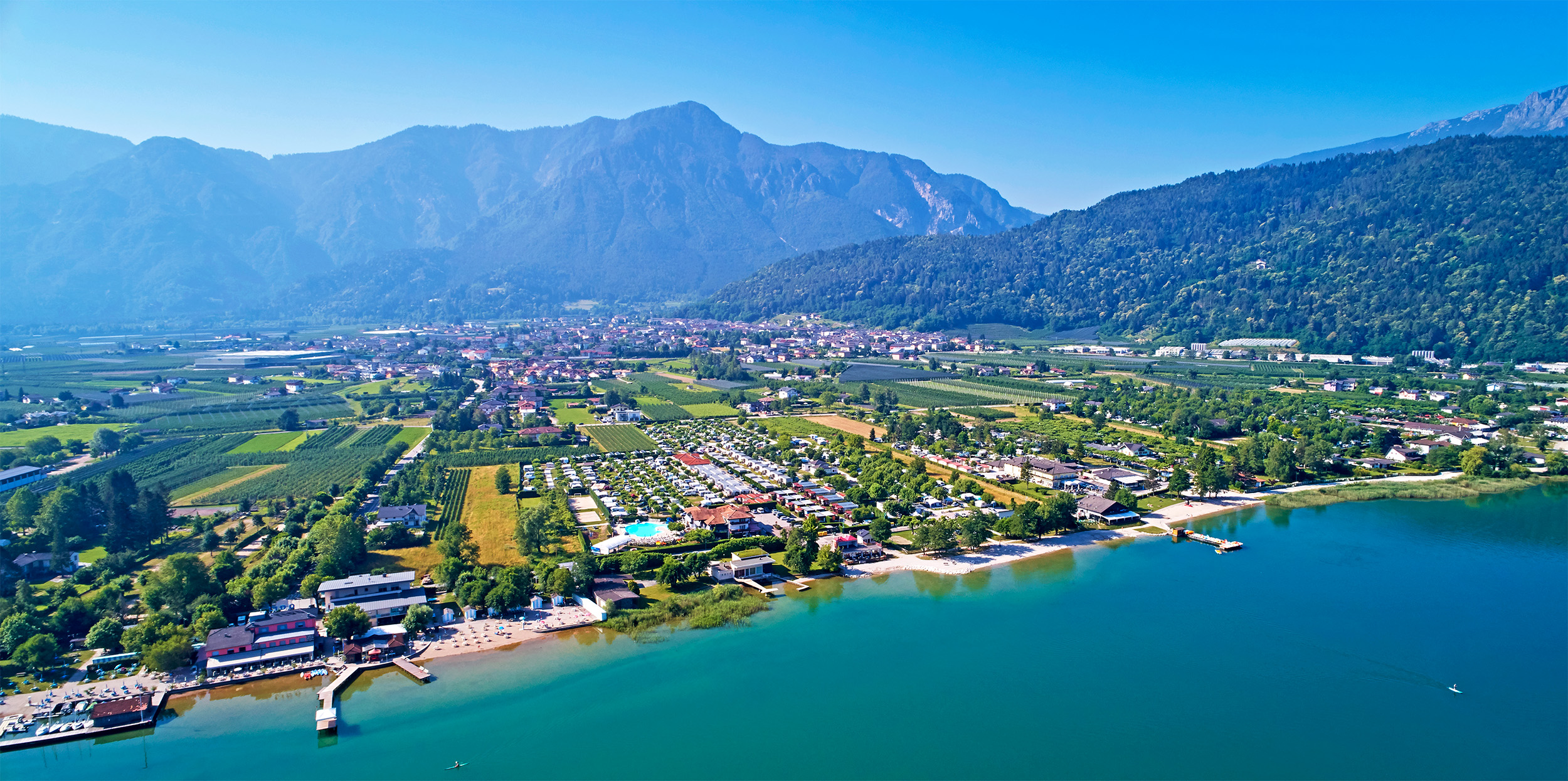Panoramica del lago di Caldonazzo