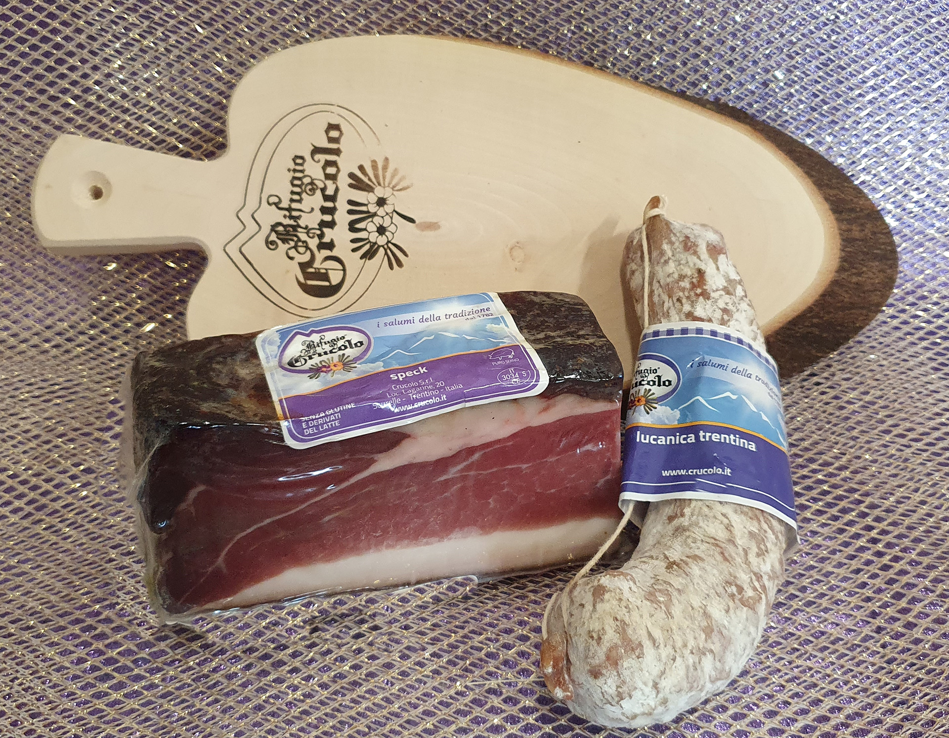Crucolo Tagliere Montagna con speck e lucanica
