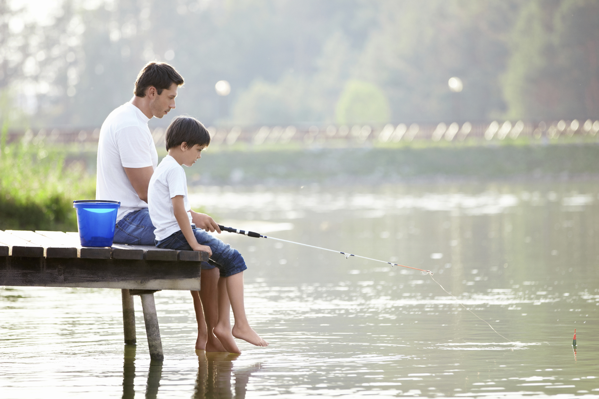 Attività sportiva, pesca sul lago