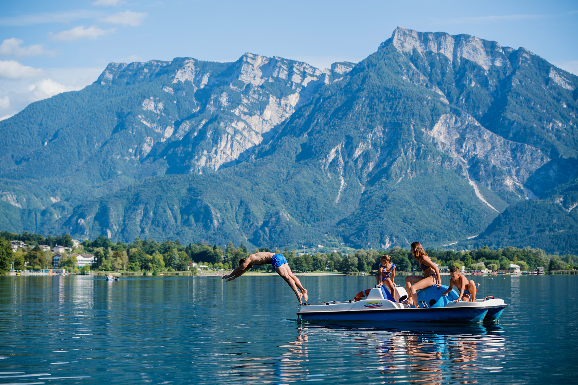 Lago Giacomo Podetti - tuffo Bagno Pedalò