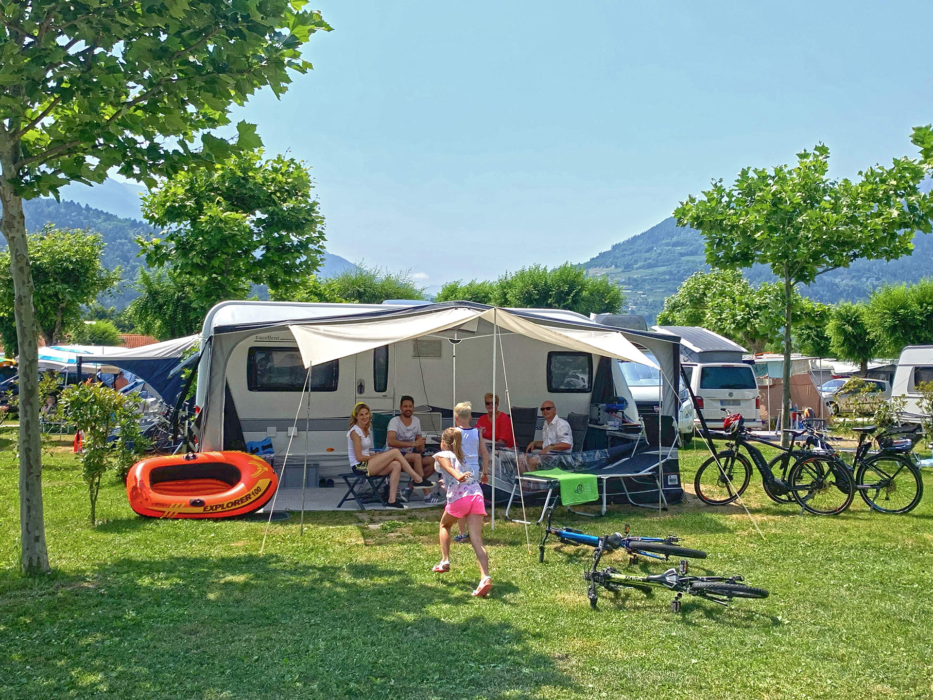 Piazzole per famiglie al Camping Mario